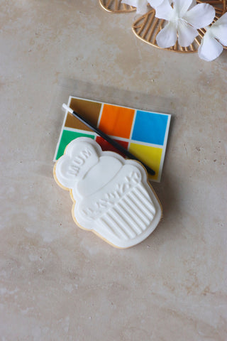 Paint your own cupcake cookie