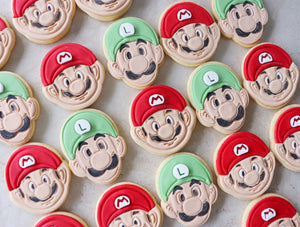 Mario and Luigi cookies